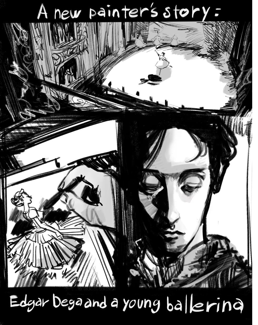 Teaser page — Edgar Degas and a young ballerina